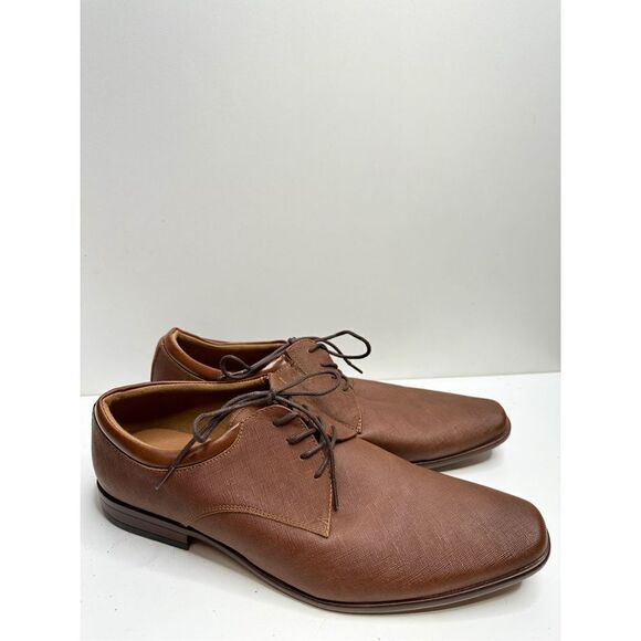 ALDO Derby Mens Size 9.5‎ Brown Barrie Dress Shoes NEW - Picture 1 of 10